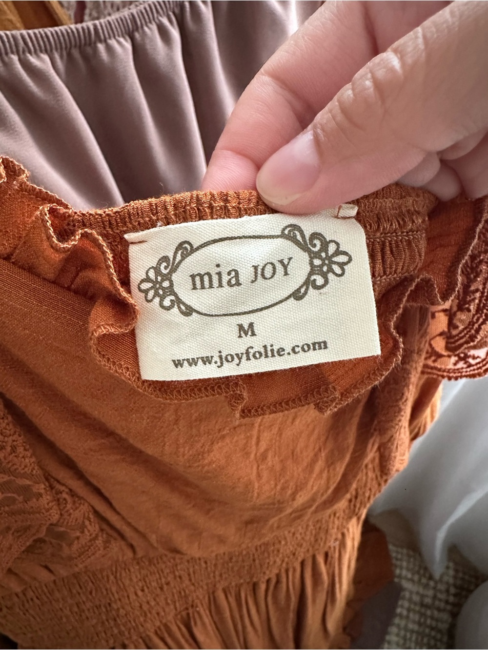 Joyfolie Maxi Dress in Rust - Picture 5 of 5